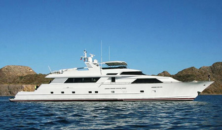 110' mega yacht hire Los Cabos, Charter boat rental, baja, La Paz,